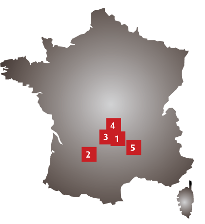 Outil Expert production sites in France