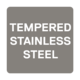 Tempered stainless steel